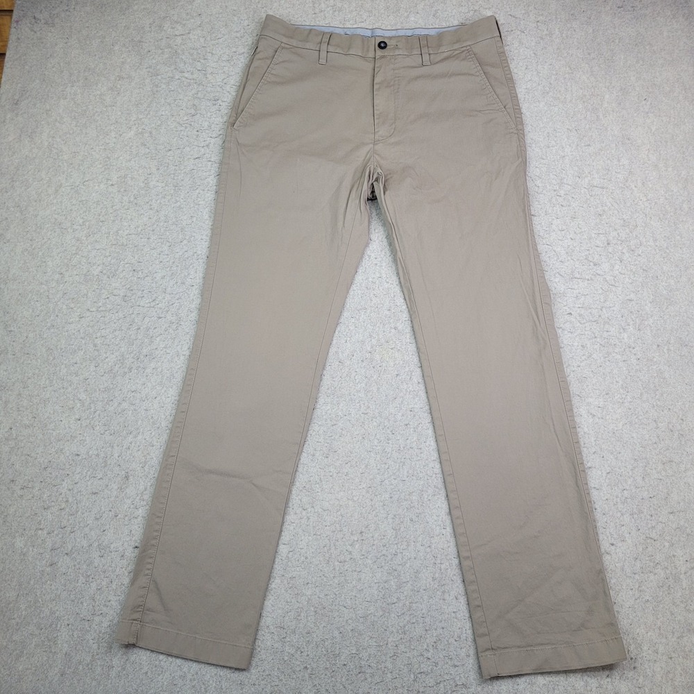 Cole Haan Grand.OS Stretch Chino Pants Mens 32x32 Tan Lightweight